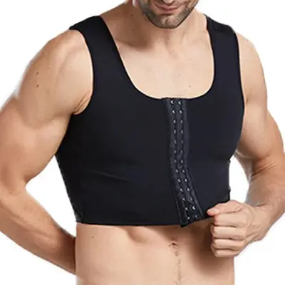 Image de Gilet de Compression Homme - Réduction du Sein & Soutien Post-Chirurgie