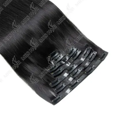 Image de Extensions de Cheveux Invisibles à Pince - 7 Pièces
