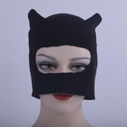 Immagine di Cafele 2022 Uomini adulti Bat Supereroe Cosplay Bruce Wayne Costume Halloween Masquerade Maschera Accessori in lattice nero