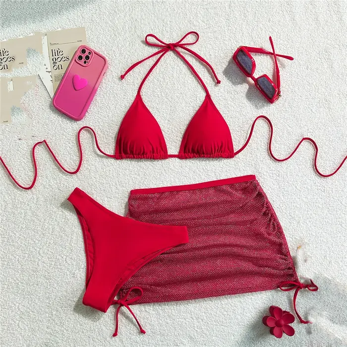Image de Bikini 3 Pièces Sexy - Style String & Licou