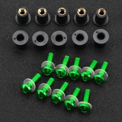 Image de Kit Vis Carénage Pare-Brise Moto - 10 Pièces