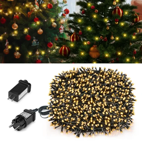 Afbeelding van 24V Waterdichte LED Lichtslingers 10m en 100m voor Buitenverlichting – Feestelijke Kerstversiering, Tuin, Bruiloft en Vakantie Decoratie