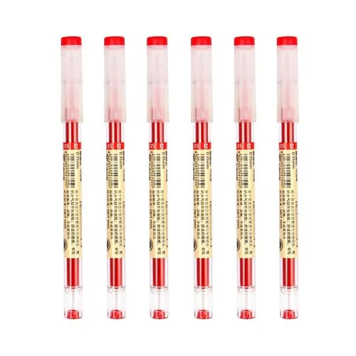 Red-6pcs-pen