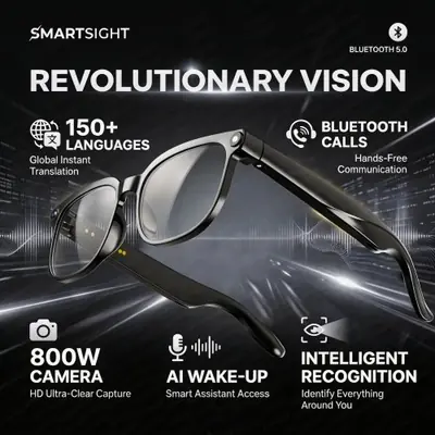 Image de Lunettes Intelligentes 8K AI avec Caméra & Assistant Vocal