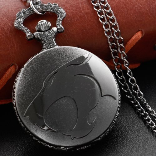 Image de Montre de Poche Steampunk Vintage - Style Héros Noir