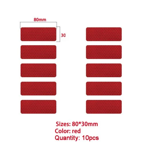 3X8cm red