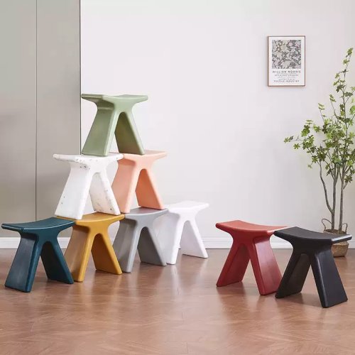 Imagen de Taburete Nórdico Moderno para Cambiar Zapatos