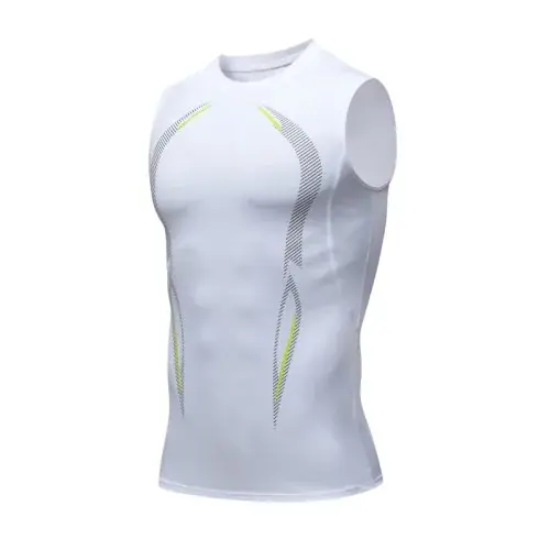 Image de Débardeur de Compression Homme - Séchage Rapide & Performance