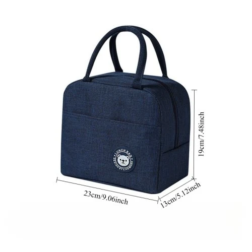 Tief blau mahlzeit Tasche