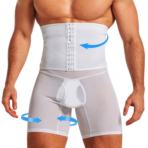 Bild von Männer Body Shaper mit Bauchreduzierer – Formende Fitness-Shorts zur Fettverbrennung und Taille-Training