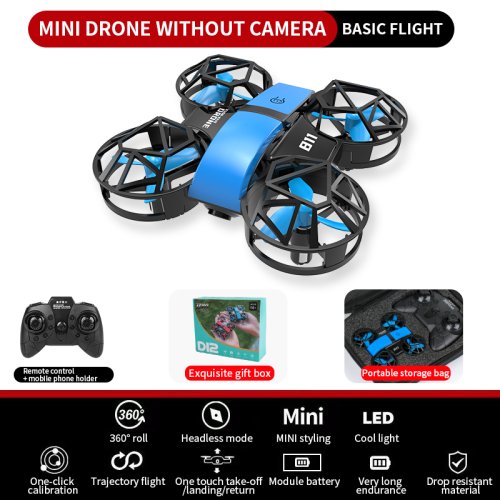 Immagine di Dowellin D12 Drone Mini Aereo telecomandato Nuovo giocattolo per bambini HD Doppia fotocamera Altezza fissa RC Quadcopter Starter Regali