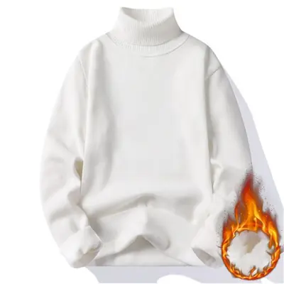 Image de Pull Col Roulé Homme Hiver - Chaud & Élégant