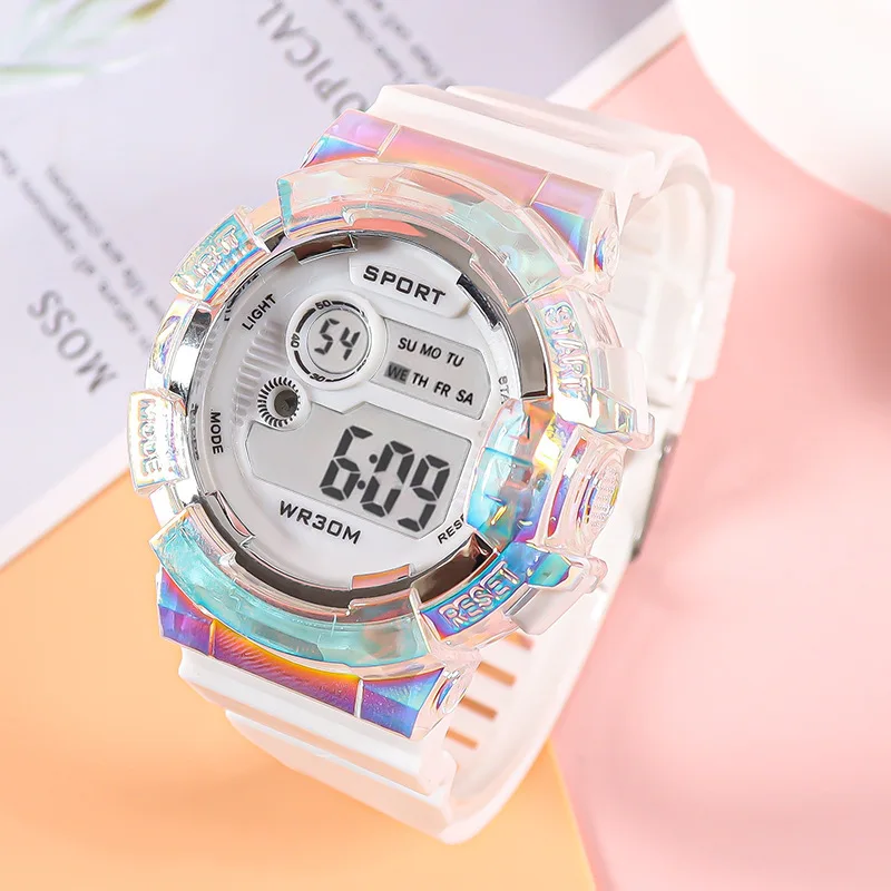 Immagine di Orologio Digitale LED per Bambini - Orologio Sportivo Luminoso con Allarme, Ideale per Ragazzi e Ragazze, Orologio da Polso Elettronico per Studenti