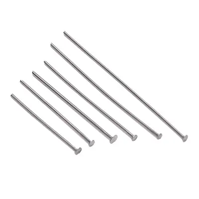 Image de Épingles à tête plate inoxydables - Lot de 100 pour bijoux DIY