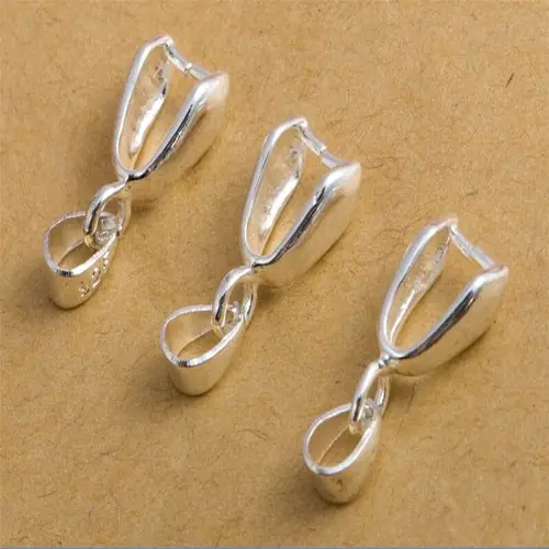 Image de Lot de 10 Connecteurs en Argent Sterling 925 - Tailles S, M, L