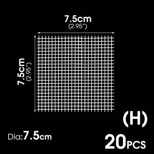 H x20PZ-7,5cm-Quadrato