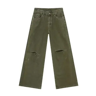 Image de Jeans Vert Vintage Homme - Style Coréen à la Mode