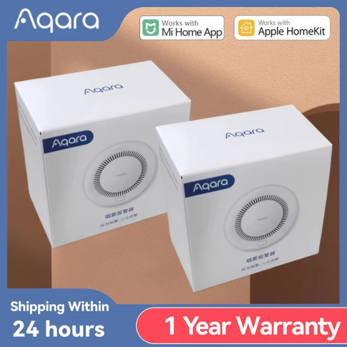 Aqara Rookmelder Sensor Zigbee 3.0 Brandalarm Monitor Geluidswaarschuwing Smart Home Security Werken met Xiaomi Mi Home Homekit APP