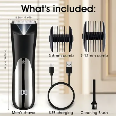 Image de Rasoir Électrique Homme - Tondeuse Barbe & Moustache Rechargeable