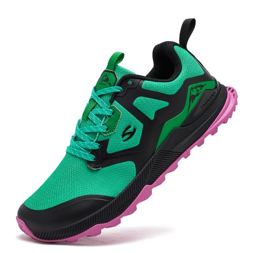 Immagine di HOBIBEAR Scarpe da ginnastica da trekking unisex Scarpe da passeggio stringate Scarpe da ginnastica da viaggio in pelle artificiale