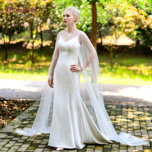 Imagen de Chal de Novia Largo en Marfil con Capa de Boda de Encaje para Catedral – Bolero Femenino Elegante y Personalizable para Bodas y Eventos Especiales