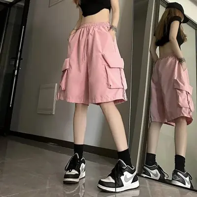 Shorts Cargo Femme Taille Haute - Style Streetwear Été
