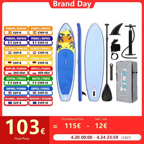 Zdjęcie Deska SUP dmuchana – idealna do surfowania i wioślarstwa