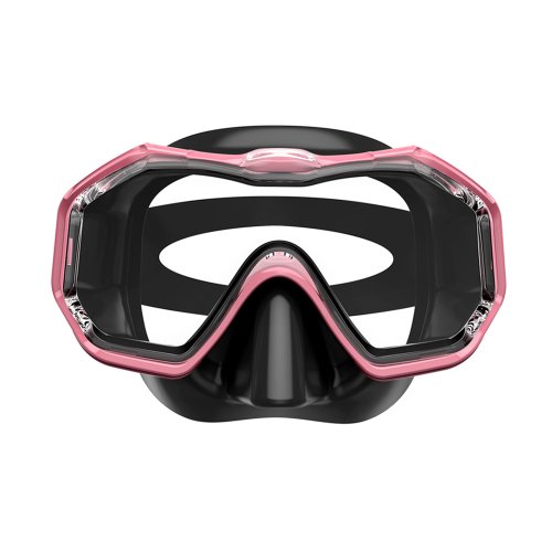 Imagen de Máscara de snorkel 3 ventanas panorámica vista panorámica HD tres lentes ajustables snorkel natación buceo para adultos y niños
