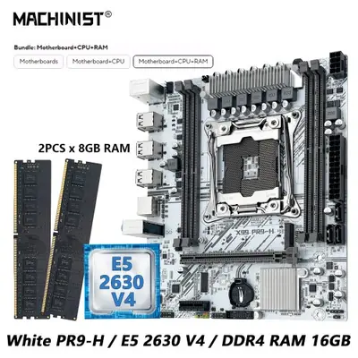 Image de Carte mère X99 PR9 H pour Xeon E5-2630 v4, DDR4 16GB, NVMe M.2