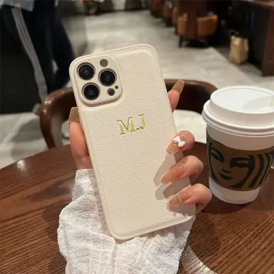 Image de Coque pour iPhone Personnalisée avec Nom & Initiales