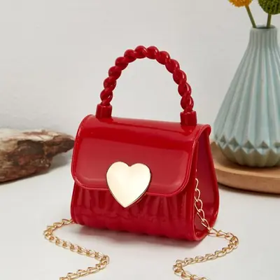 Image de Petit Sac à Main Enfant Cœur - Style Tendance