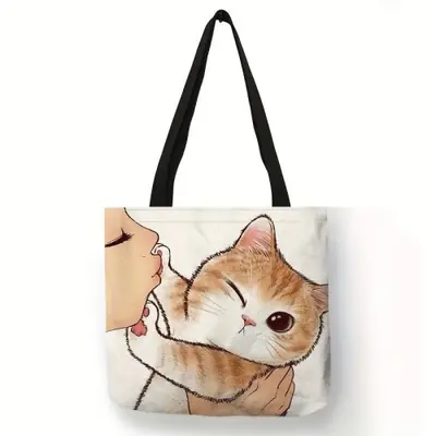 Image de Sac Chat Mignon Imprimé - Grand Format & Décontracté