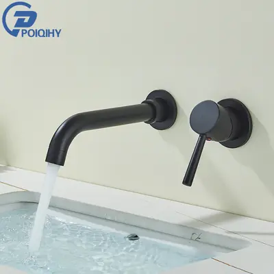 Image de Robinet de Lavabo Noir Mat - Design Élégant & Fonctionnel
