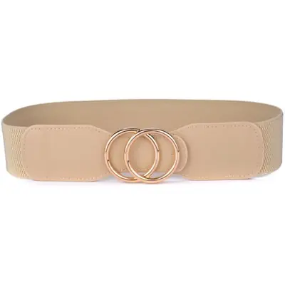 Image de Ceinture Élastique Femme - Style Cummerbund avec Double Anneaux
