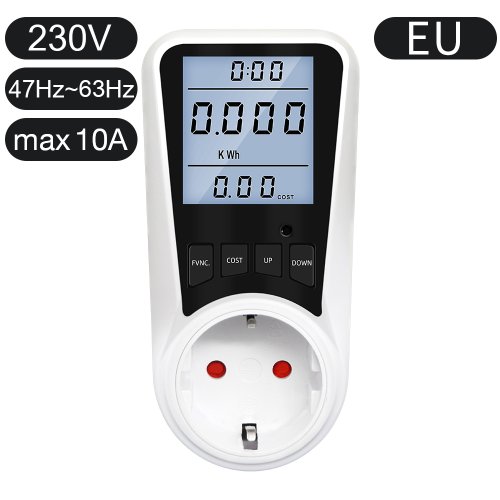 Image de Wattmètre Numérique LCD - Compteur Énergie 220V AC
