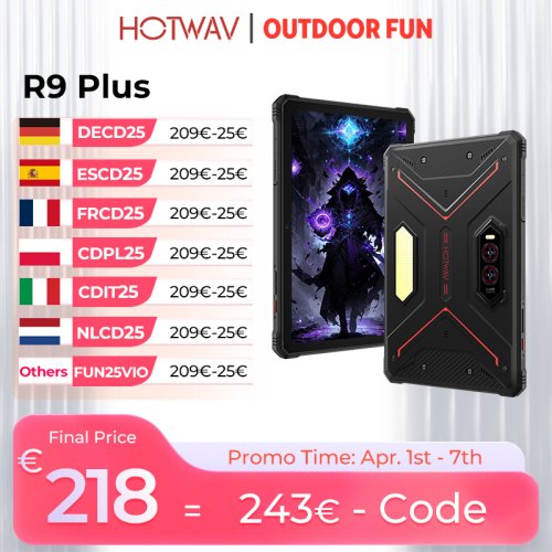 Zdjęcie Hotwav R9 Plus – Wytrzymały Tablet z Ekranem 11" i Super Latarnią