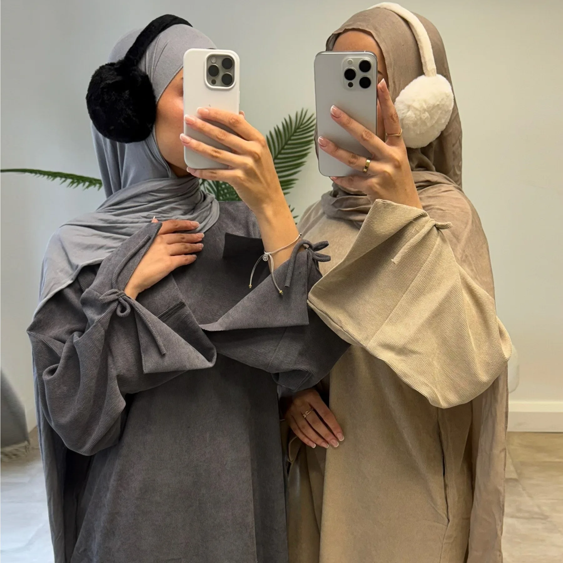 Bild von Ramadan Bogenknoten Dubai Abaya Kleid Luxus 2024, arabische muslimische Frauen, bescheidene Kleidung, Islam-Party-Mantel, Kaftan, modische Türkei-Robe