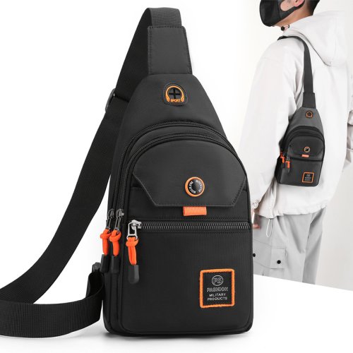 Image of Men Chest Bags Outdoor Leisure Waterproof Shoulder Crossbody Bag Large Space Travel Chest Bag Men Practical Durable Sling Bag