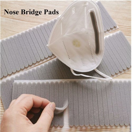 Imagen de Almohadillas de Puente Nasal Antivaho de Espuma de Microfibra - Cojines Suaves para Mascarillas Faciales, Pack de 100 Unidades