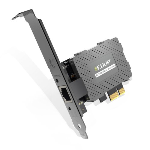 Immagine di EDUP 9602GS 10M/100M/1000Mbps Scheda di rete Gigabit Ethernet PCI Express RJ45 Adattatore LAN Convertitore PCIe per PC desktop