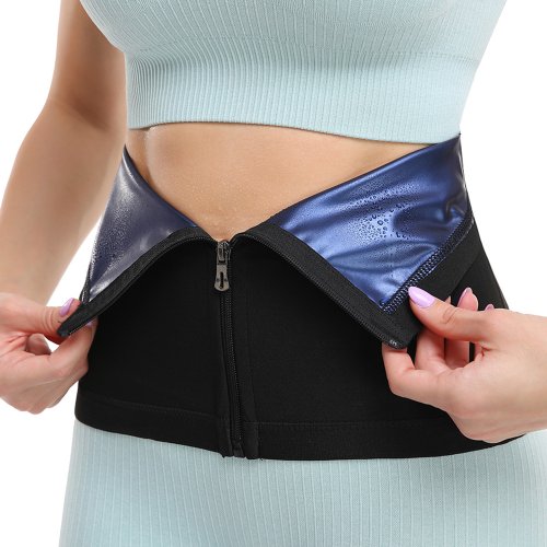Afbeelding van 1pc Rits Taille Afslankriem - Vetverbranding, Buikcontrole, Lichaamsvormende Fitness