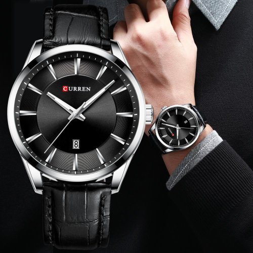 Imagen de Reloj Curren de Lujo para Hombre con Correa de Cuero