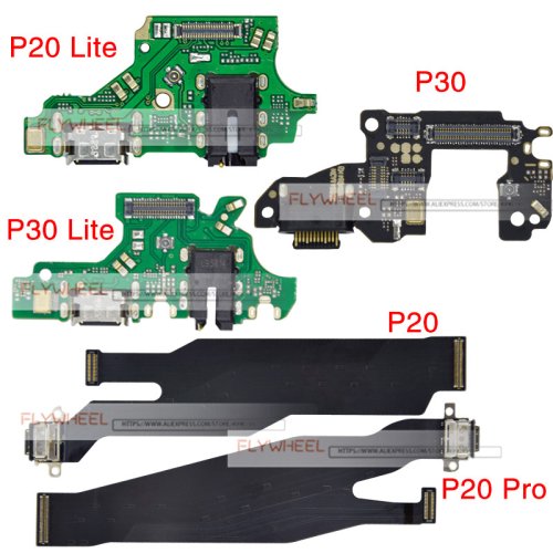 Afbeelding van Vervangende Flexkabel voor Huawei P20, P30 Lite, P20 Pro - USB Oplaadpoort met Microfoon en Dock Connector