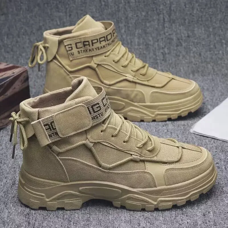 Afbeelding van Tactische Militaire Combat Laarzen voor Mannen – Licht, Antislip en Geschikt voor Outdoor Activiteiten en Werksituaties