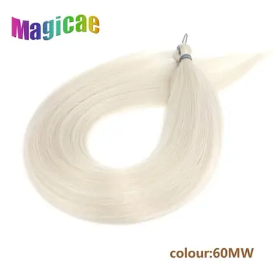 Image de Tissage de Cheveux Ombré Blond Cendré & Brun Argent - 28 Pouces