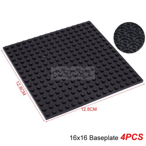 Afbeelding van Marumine Bouwstenen Dubbelzijdige Bodemplaat 16x16 91405 Monteren Onderdelen MOC Bricks Grondplaat Idee Huis Bouwbord