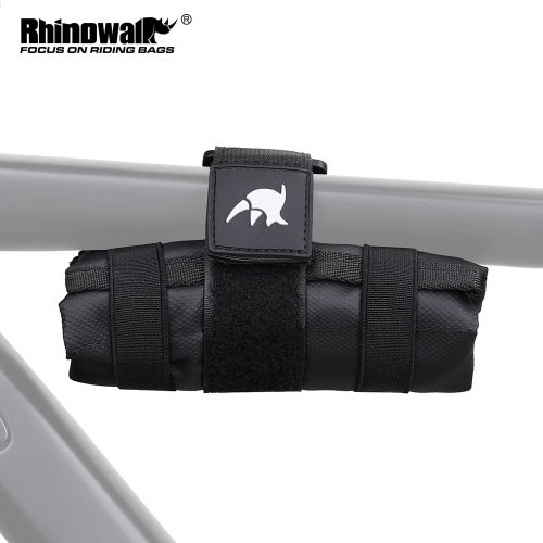 Bild von Rhino Walk Fahrradtasche – Robuste Rahmentasche für Vorne & Hinten, Werkzeugtasche, Satteltasche und Burrito Pack für MTB, Rennrad und Citybike, Schwarz