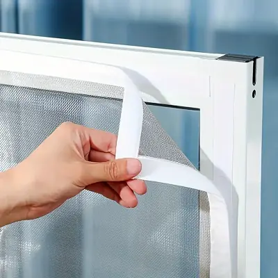Moustiquaire d'été Blanc - Protection Anti-Moustiques pour Portes & Fenêtres