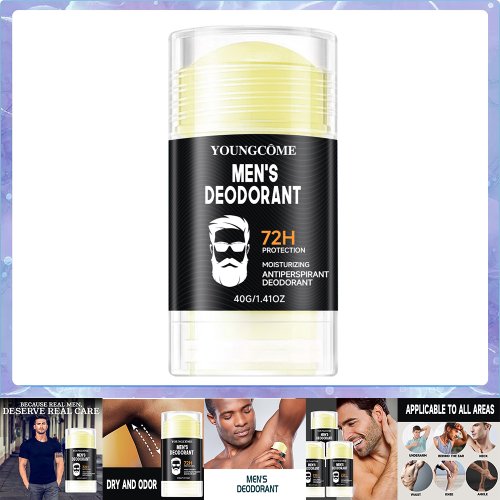 Afbeelding van Natuurlijke Anti-Transpirant Deodorant voor Heren – 72-Uurs Zweet- en Geurbescherming met Actieve Okselverzorging