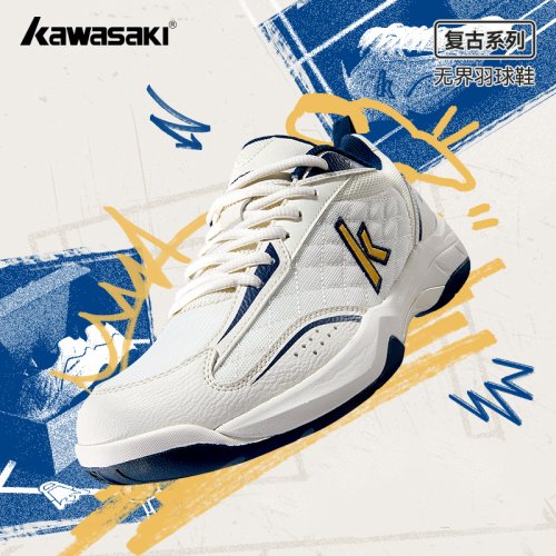 Zdjęcie Profesjonalne Buty Do Badmintona Kawasaki Retro High Elasticity K1B50 C32012 – Idealne Dla Tenisa Stołowego, Dla Mężczyzn i Kobiet, Rozmiary 36–45 EU